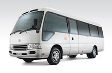 21 seat Toyota Coaster bus for hire