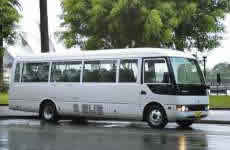 25 seat Mitsubishi Rosa coach for hire or charter