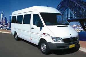 15 seat luxury Mercedes-Benz Sprinter bus for rent and hire