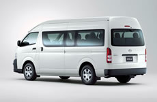 12 seat Toyota Commuter bus for hire